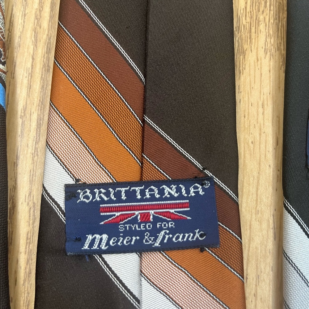 Tie Mens Necktie Vintage Brittania for Meier & Frank - Picture 7 of 8